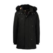 Moose Knuckles Vinterjacka, Stirling Parka för män Black, Herr