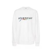 Givenchy Givenchy Tröja med Broderad Logotyp White, Dam