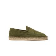 Scarosso Diego Suede Espadrilles Green, Herr