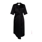 Nanushka Asymmetrisk klänning Black, Dam