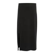 My Essential Wardrobe Midi Skirts Black, Dam