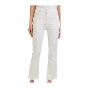 Mother Flared Jeans White, Dam