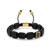 Nialaya Bracelets Black, Herr