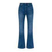 Rag & Bone ‘Casey’ utsvängda jeans Blue, Dam