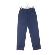 Alaïa Pre-owned Pre-owned Bomull jeans Blue, Dam