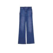 Liu Jo Flared denim jeans med medium midja Blue, Dam