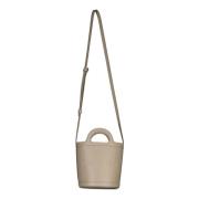 Marni Läder Bucketväska med Logo Brown, Dam