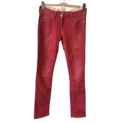 Isabel Marant Pre-owned Pre-owned Bomull jeans Red, Dam