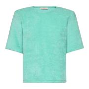 MVP wardrobe Mjuk Svamp T-shirt Sylvia Modell Green, Dam