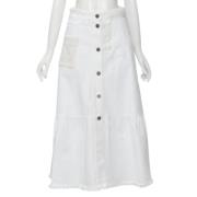 Valentino Vintage Pre-owned Bomull nederdelar White, Dam