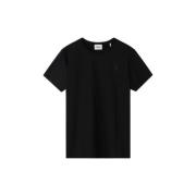Isabel Marant Étoile Svart Logotyp Bomull T-Shirt Black, Dam