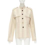 Yves Saint Laurent Vintage Pre-owned Bomull toppar Beige, Dam