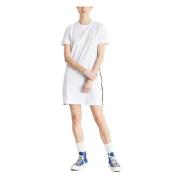 Calvin Klein Sidokontrastklänning White, Dam