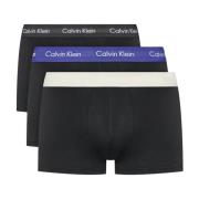 Calvin Klein Multifärgad Bomull Stretch Boxershorts Black, Herr