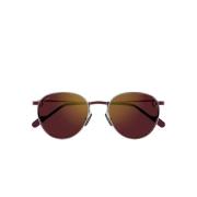 Cartier Stiliga ovala solglasögon med spegelglas Brown, Dam