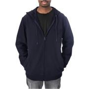 Emporio Armani 3D Logotyp Dragkedja Hoodie - Emporio Armani Blue, Herr