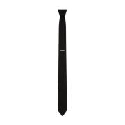 Givenchy Komplett formell look: Stilfull svart och grå slips Black, He...