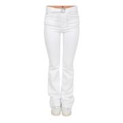 Pinko Boot-cut Jeans White, Dam