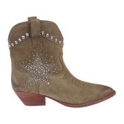 ASH Dallas Texan Boots - Modernt Cowboy Boots Beige, Dam