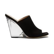 Stuart Weitzman Lucite 100 Kilklackar Black, Dam