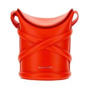 Alexander McQueen Curve Bucket Bag Orange, Dam