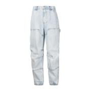 Alexander Wang Pebble Bleach Jeans Blue, Dam