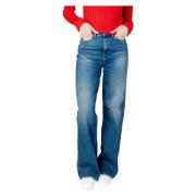 Tommy Jeans Straight Jeans Blue, Dam