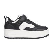 Tommy Jeans Svarta Flatform Sneakers Black, Dam