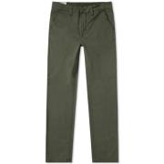 Nudie Jeans Slim Fit Bomull Twill Chinos Green, Herr