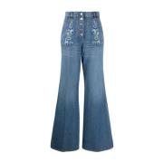 Etro Flared Jeans, Klassisk Stil Blue, Dam
