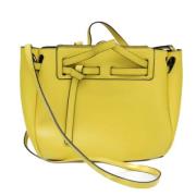 Loewe Pre-owned Pre-owned Läder axelremsvskor Yellow, Dam