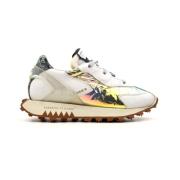 RUN OF Snaky Mirror Sneakers för Kvinnor White, Dam