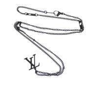Louis Vuitton Vintage Pre-owned Metall halsband Black, Unisex
