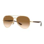 Ray-Ban RB 3675 Sungles, Gold/Light Brown Shaded Yellow, Unisex