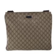 Gucci Vintage Pre-owned Canvas gucci-vskor Beige, Dam