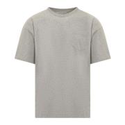 Givenchy Grå Crew Neck T-shirt med Logo Gray, Herr