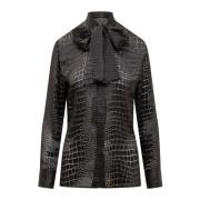 Versace Informell Skjorta för Män Black, Dam