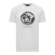 Versace Vit Medusa Logo T-shirt White, Herr