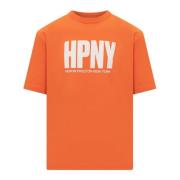 Heron Preston Orange Logo Print T-shirt Orange, Herr