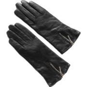 Handskbutiken Zipper Gloves Black, Dam