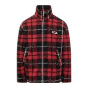 Gcds Tartan Sponge Jacka Red, Herr