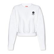 Kenzo Sweatshirt med logotyp White, Dam