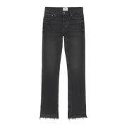 Anine Bing Vintage Black Wash Flare Jeans Gray, Dam