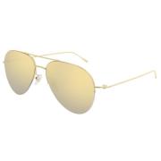 Cartier Ct0237S Stilfull Solglasögon Yellow, Unisex