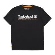 Timberland Wwes Front Tee Svart Black, Herr