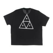 HUF Avslappnad T-shirt med Triple Triangle Design Black, Dam