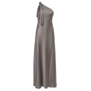 Ralph Lauren Ärmelös klänning med strassdetalj Gray, Dam