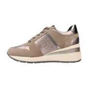 Geox Stiliga Casual Sneakers för Kvinnor Brown, Dam
