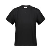 Courrèges Svart Dry Jersey T-Shirt Black, Dam