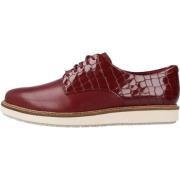 Clarks Business Shoes Red, Dam